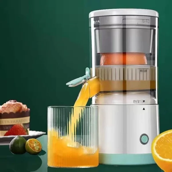 Espremedor Elétrico Laranja Limão Frutas Fazer Sucos Recarregável usb - Imagem 2