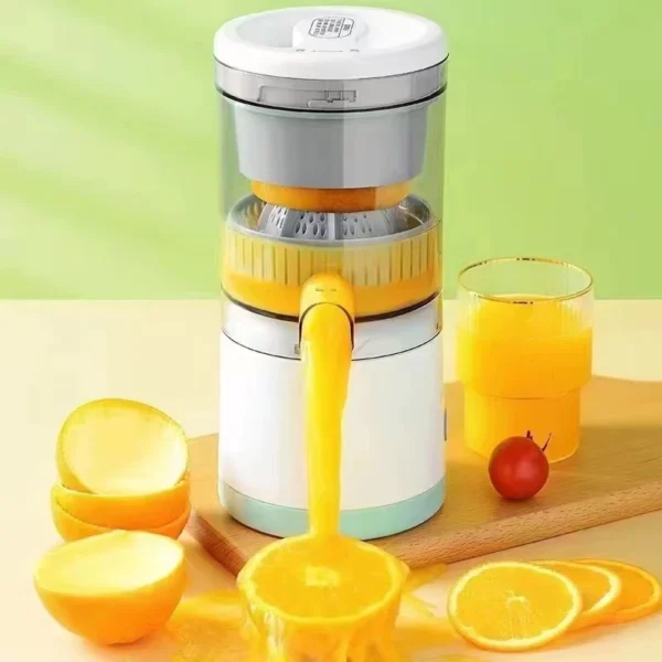 Espremedor Elétrico Laranja Limão Frutas Fazer Sucos Recarregável usb - Imagem 3