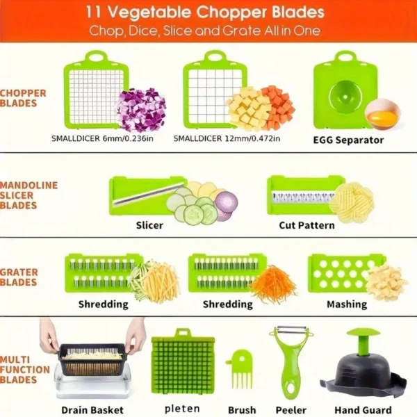 Picador de legumes 16 em 1 - Imagem 5