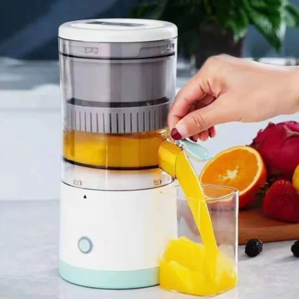 Espremedor Elétrico Laranja Limão Frutas Fazer Sucos Recarregável usb - Imagem 8