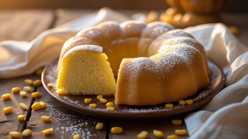 🧁 Receita de Bolo de Fubá Cremoso Fácil: Derrete na Boca!